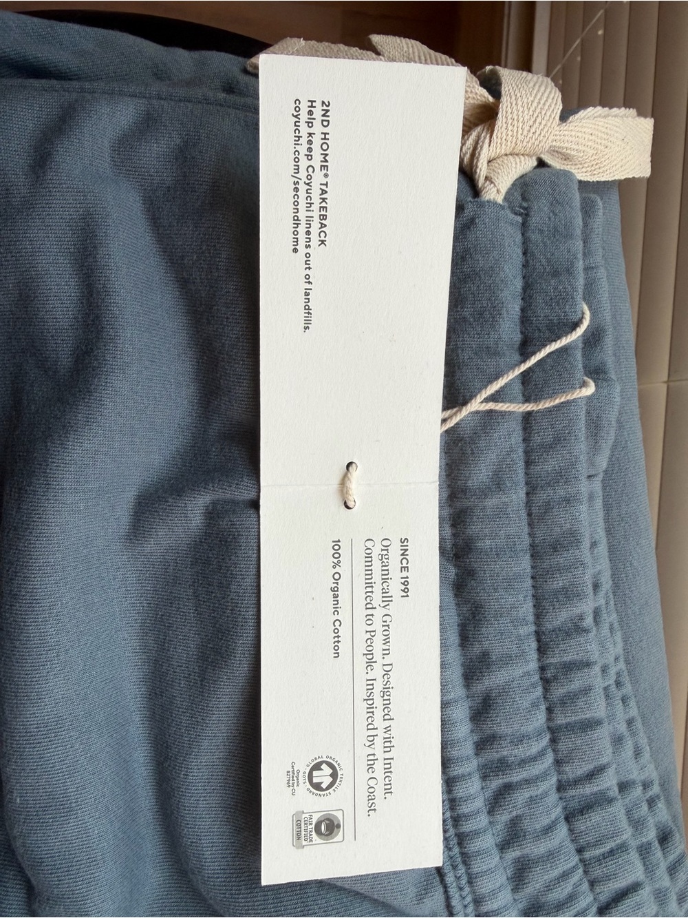 Coyuchi Slate Blue Men's Jogger Sweatpants - Picture 6 of 8